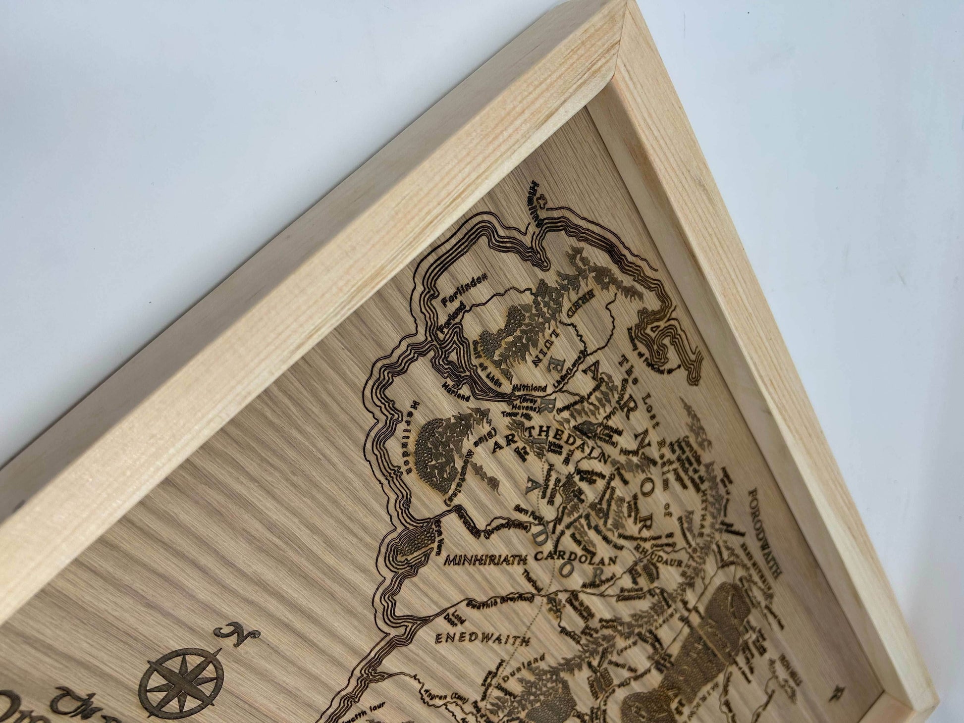 Lord of the Rings Map | Middle Earth - Yes / MDF (Consistent Bare Background)
