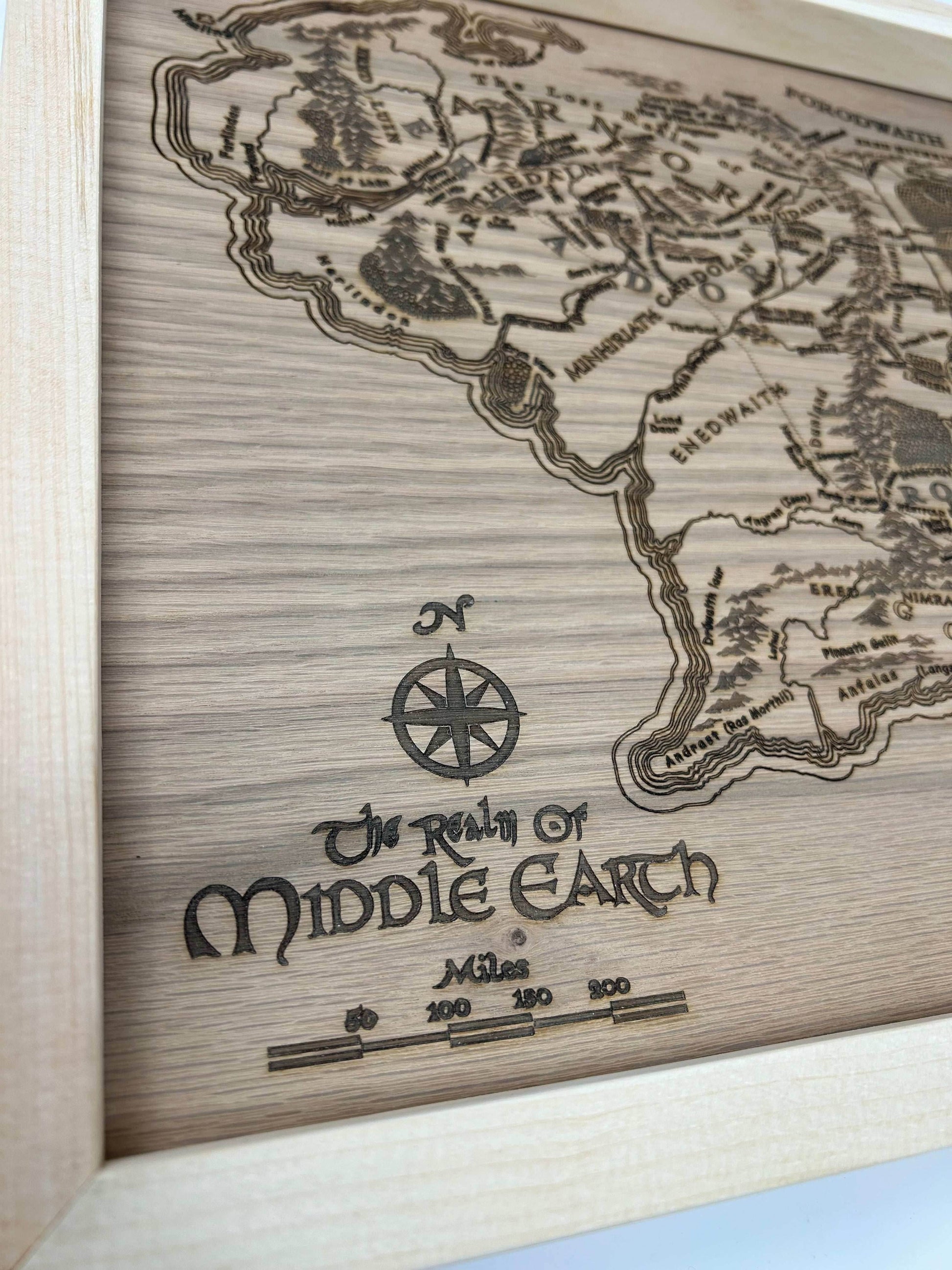 Lord of the Rings Map | Middle Earth - Yes / MDF (Consistent Bare Background)