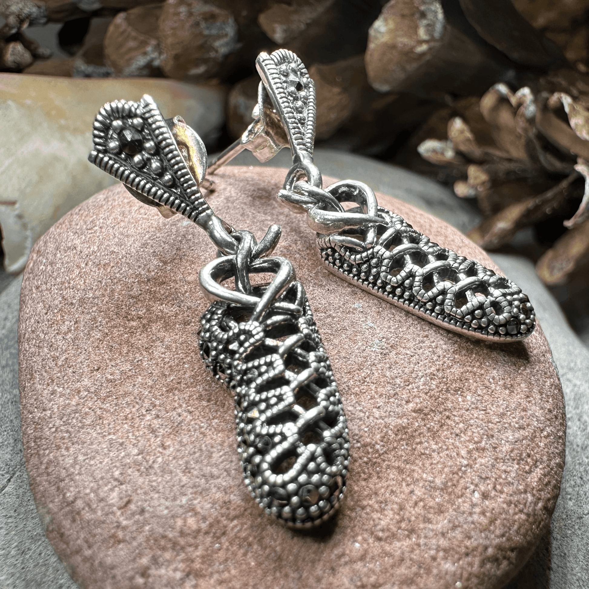 Marcasite Ghillies Irish Dance Earrings - 