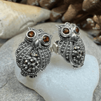 Owl Lover Marcasite Earrings - 