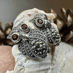 Owl Lover Marcasite Earrings - 
