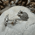 Owl Lover Marcasite Earrings - 