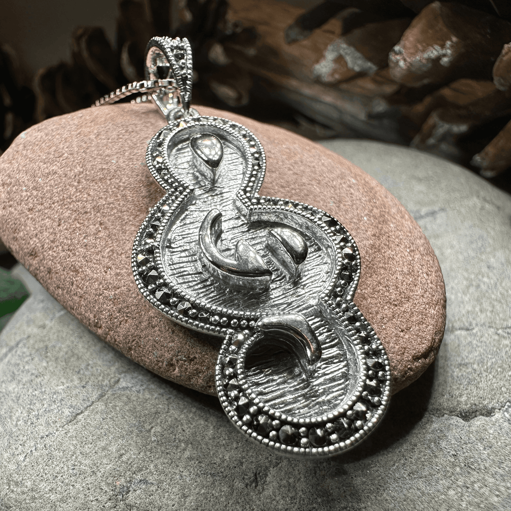 Crescendo Music Note Necklace - 