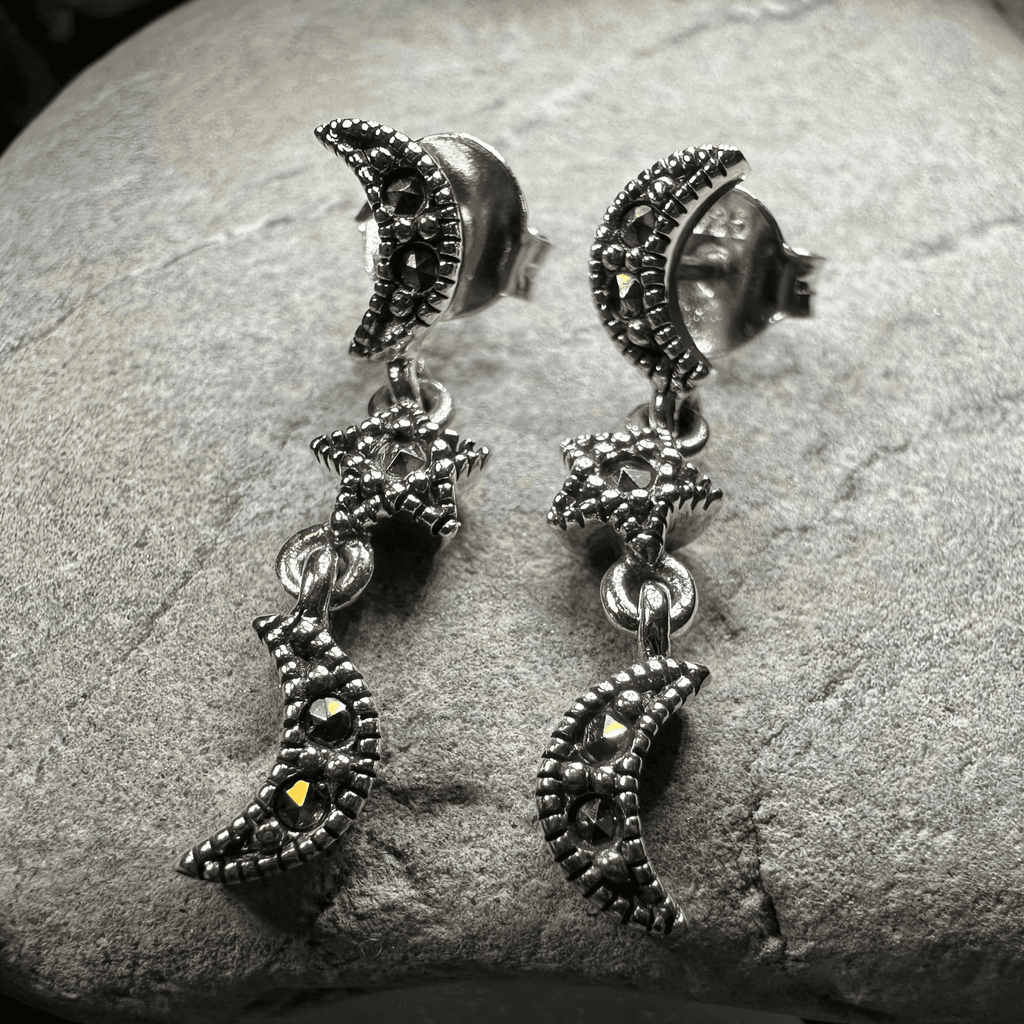 Magical Skies Moon & Stars Stud Earrings - 