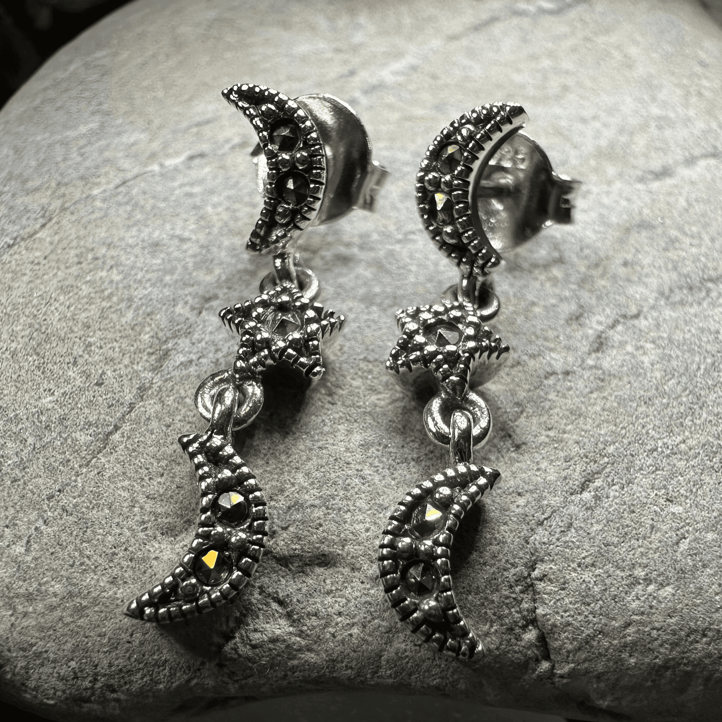 Magical Skies Moon & Stars Stud Earrings - 