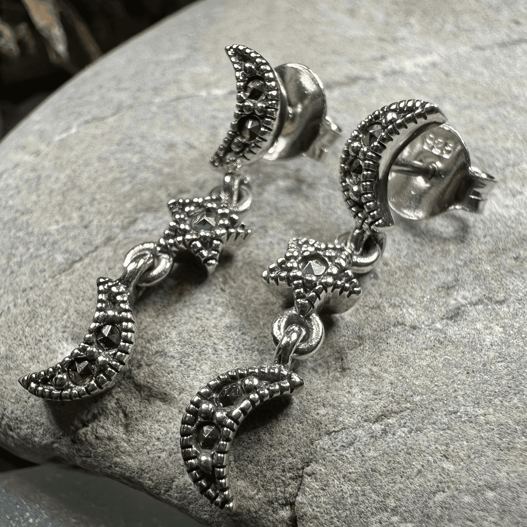 Magical Skies Moon & Stars Stud Earrings - 
