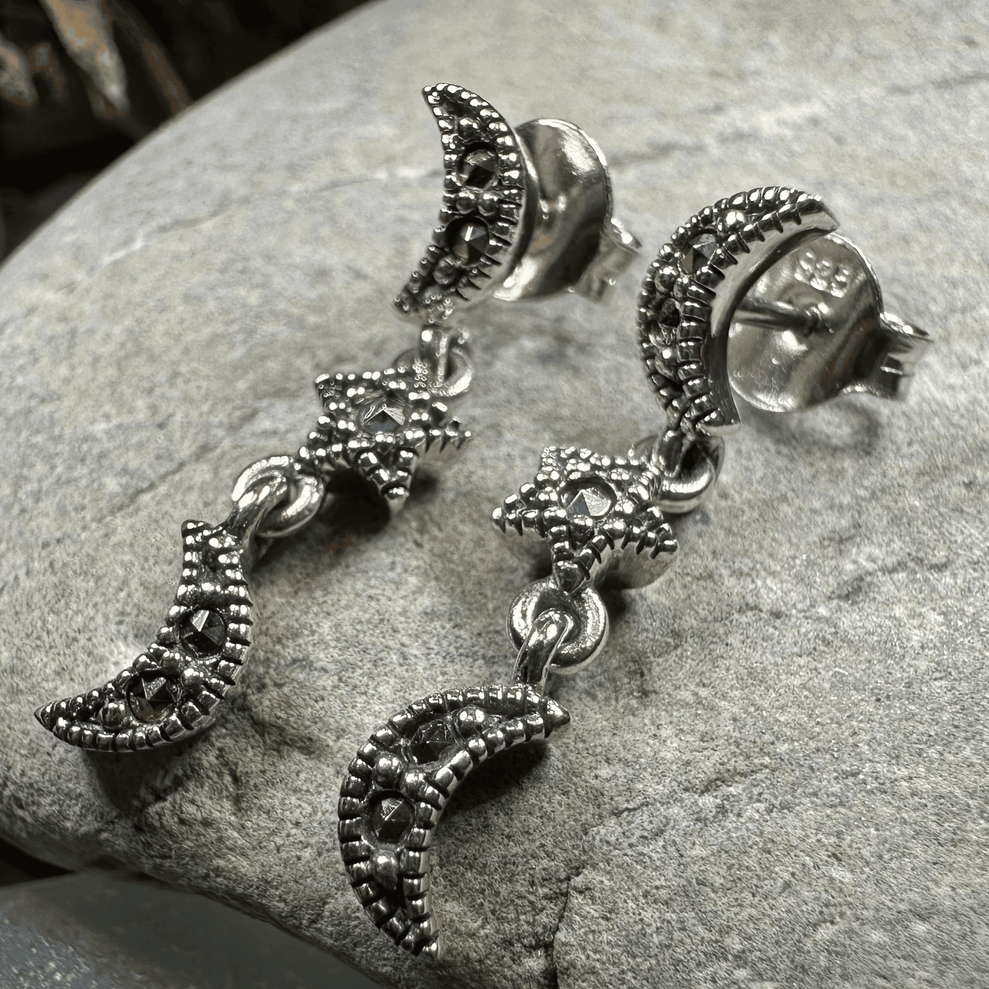 Magical Skies Moon & Stars Stud Earrings - 