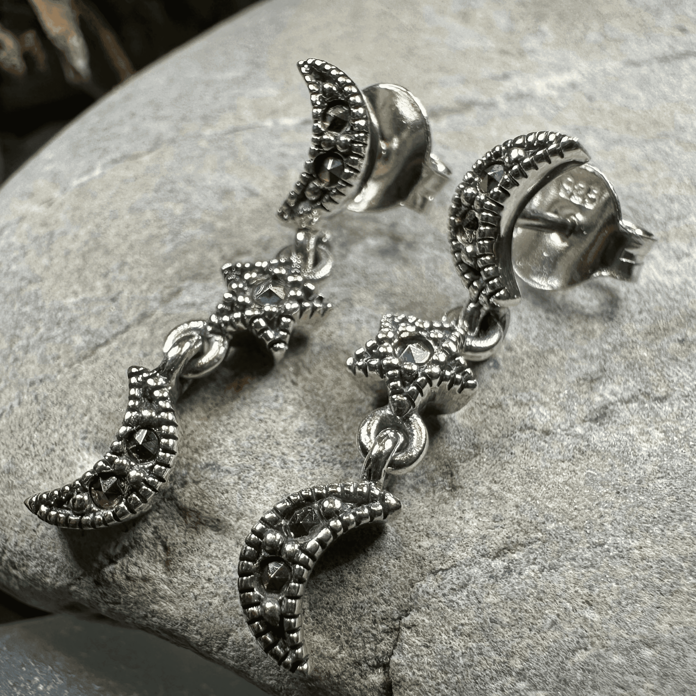 Magical Skies Moon & Stars Stud Earrings - 