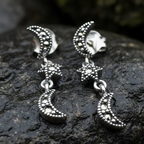 Magical Skies Moon & Stars Stud Earrings
