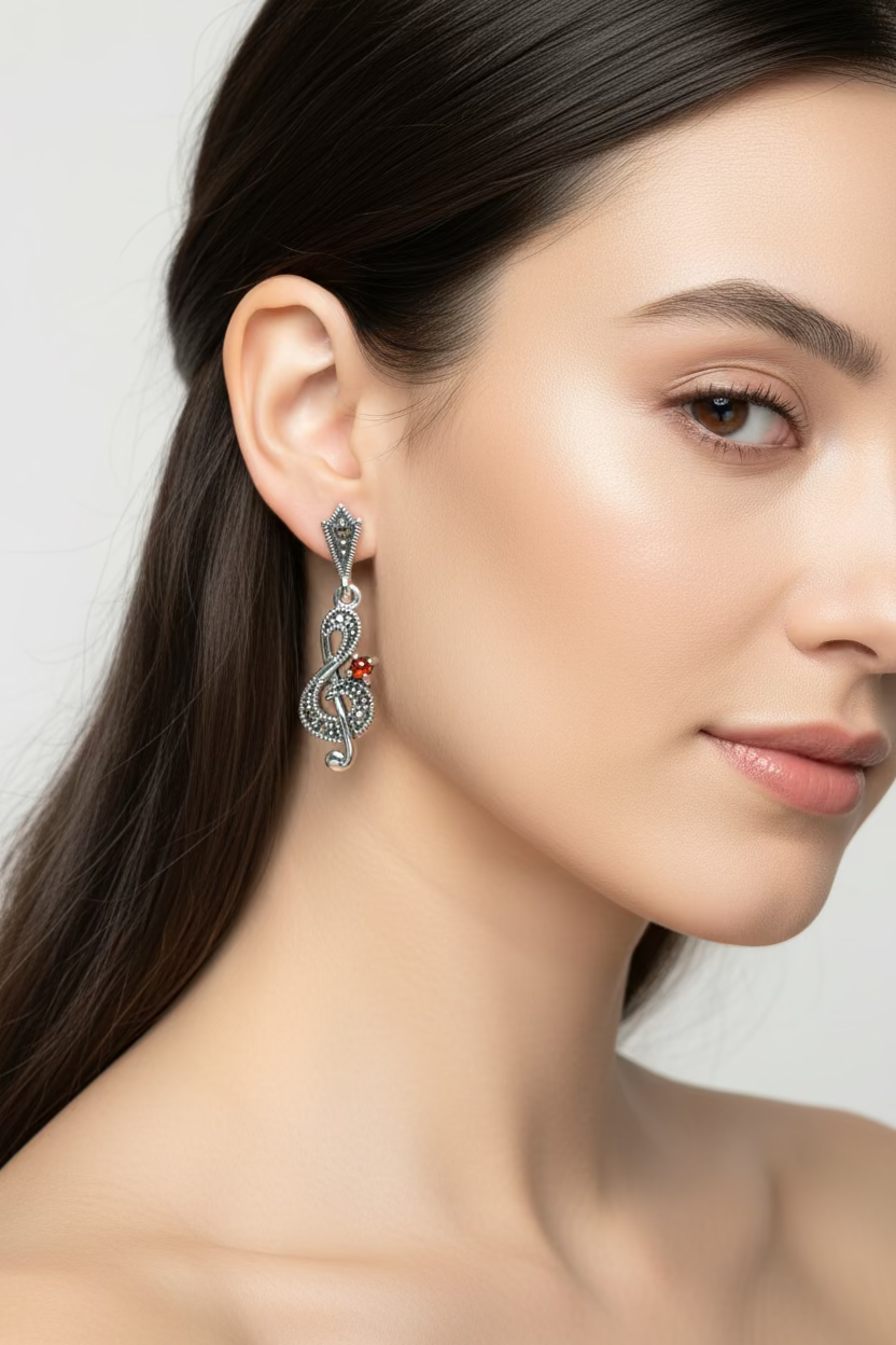 Rhapsody Music Note Earrings
