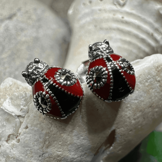 Lucky Ladybug Earrings - 