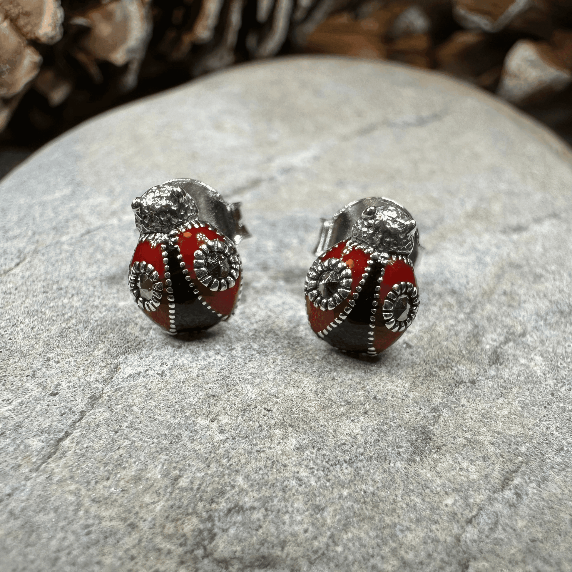 Lucky Ladybug Earrings - 