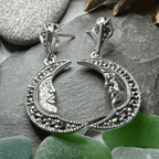 Midnight Goddess Moon Earrings - 