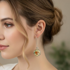 Autumn Nap Fox Earrings