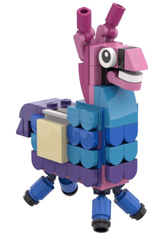 Party Llama - Custom Building Set using LEGO parts, B3 Customs - 