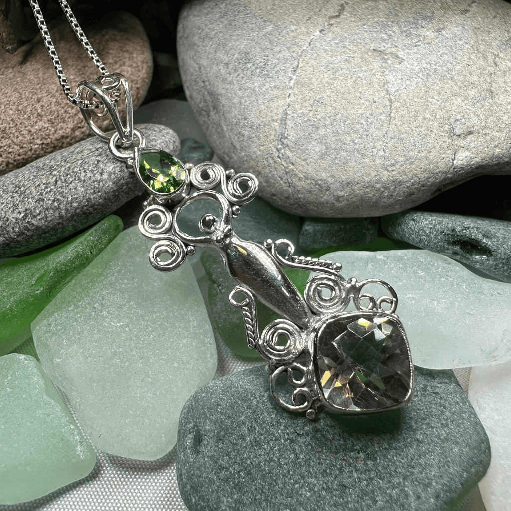 Rising Goddess Necklace - 18 / Citrine Oval