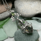 Rising Goddess Necklace - 18 / Citrine Oval