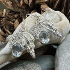 Blue Ocean Shell Earrings - 