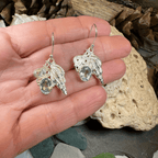 Blue Ocean Shell Earrings - 