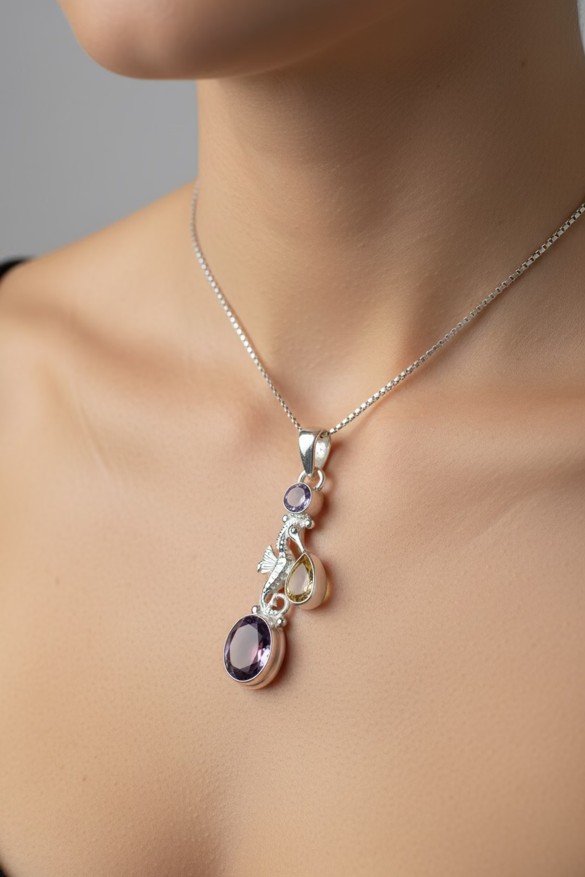 Seamist Seahorse Necklace
