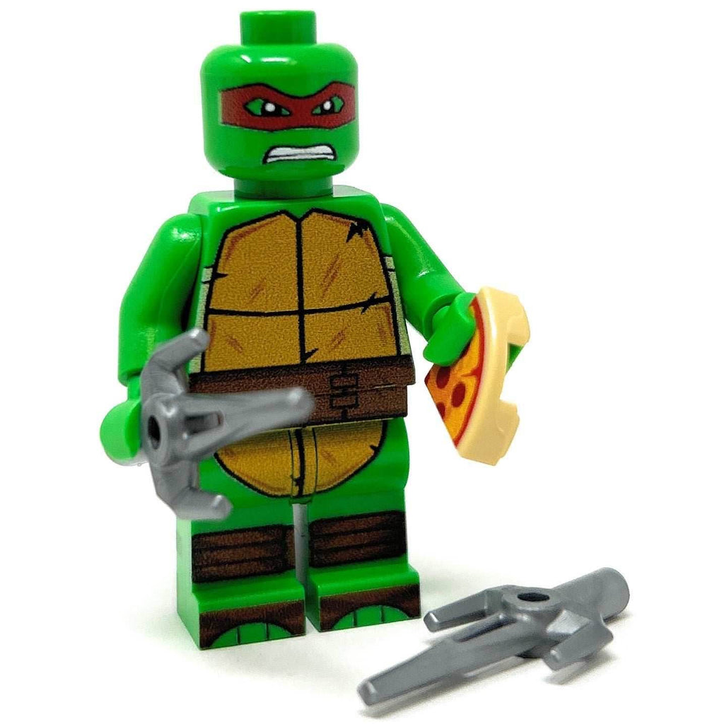 Raph Red Fighter Turtle - Custom Minifig made using LEGO parts - 