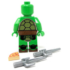 Raph Red Fighter Turtle - Custom Minifig made using LEGO parts - 