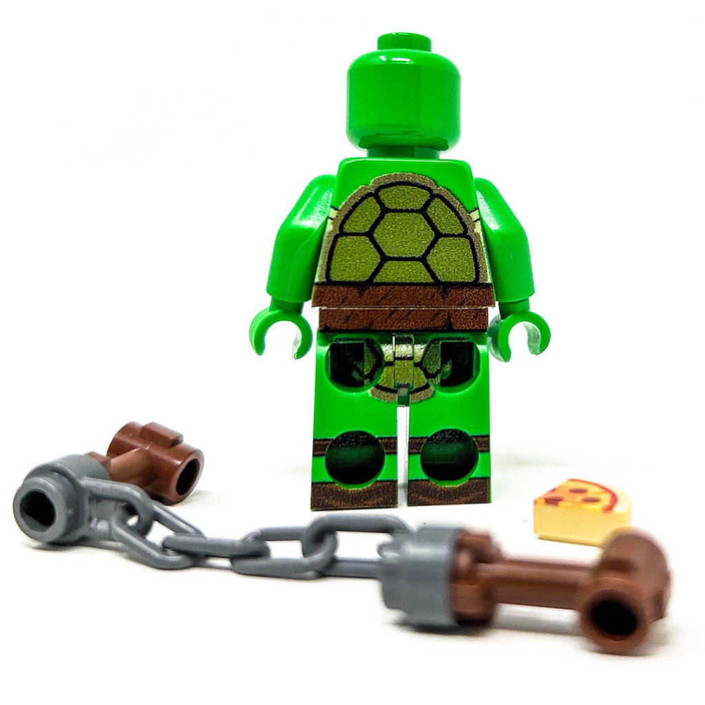 Mikey Orange Fighter Turtle - Custom Minifig made using LEGO parts - 