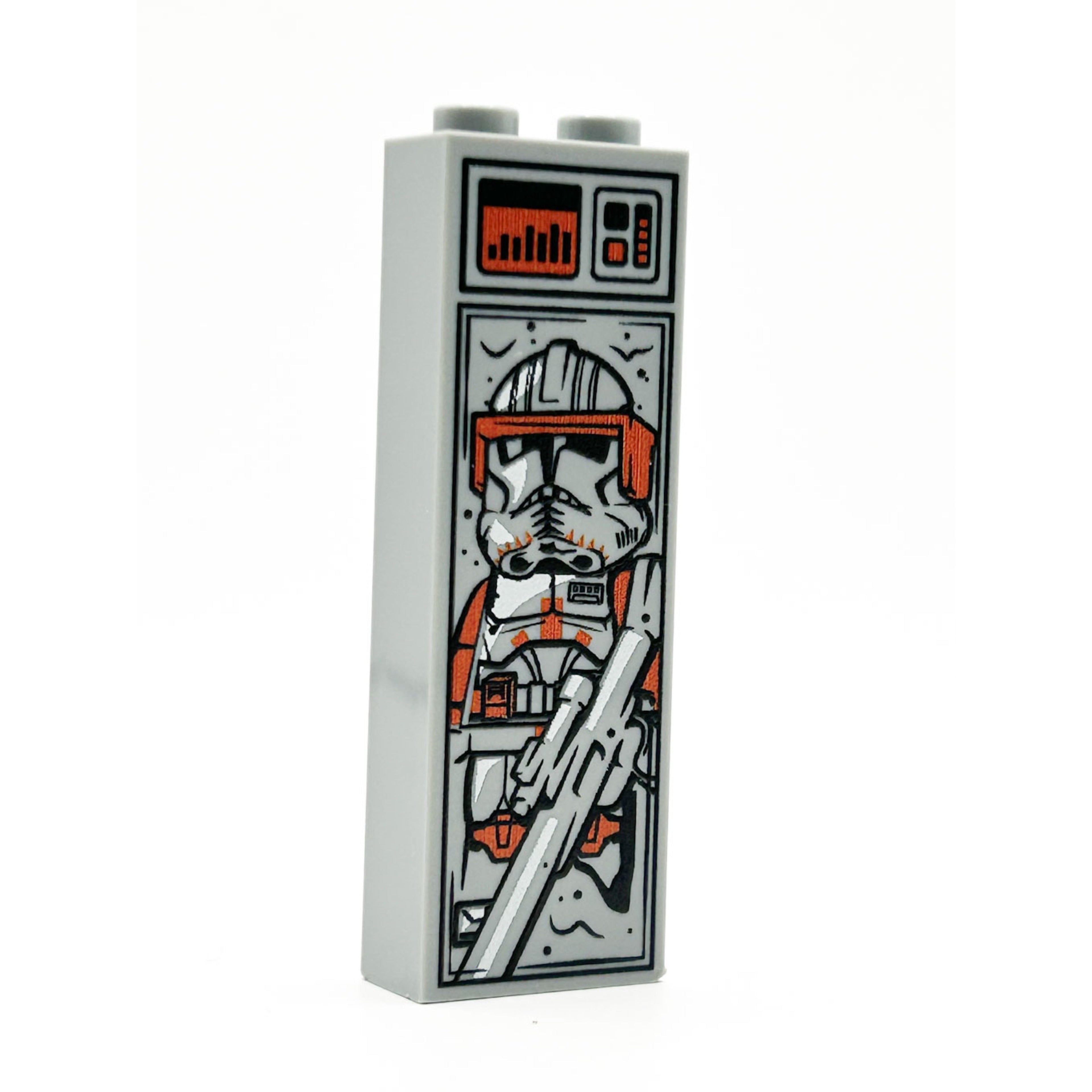Orange Commander in Carbonite (1x2x5 Brick)