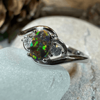 Nya Black Fire Opal Ring - 5