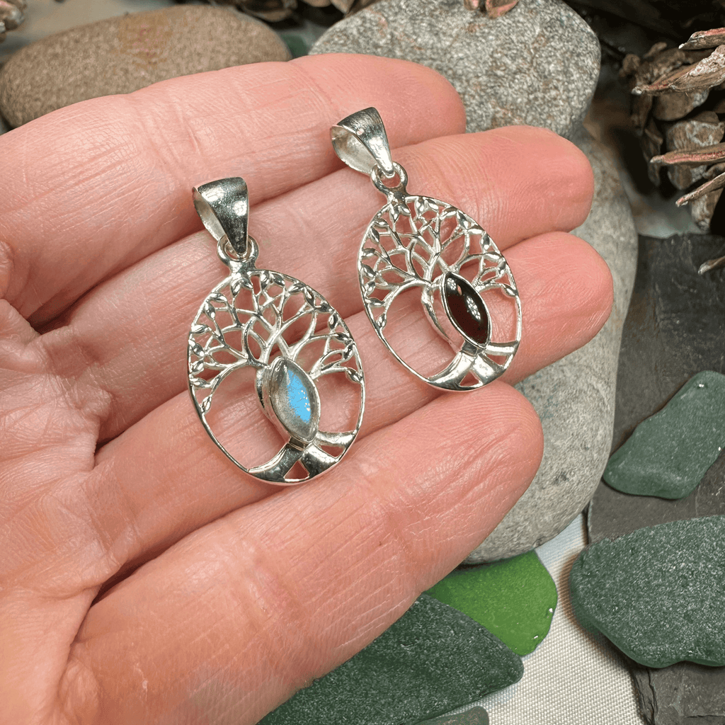 Karstyn Tree of Life Necklace - 18 / Labradorite