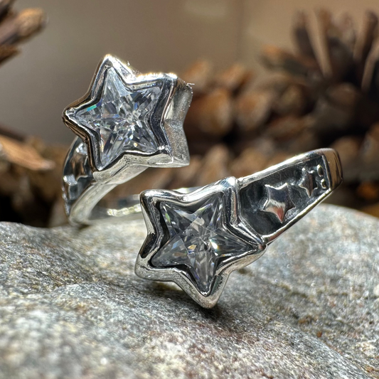 Double Shooting Stars Ring