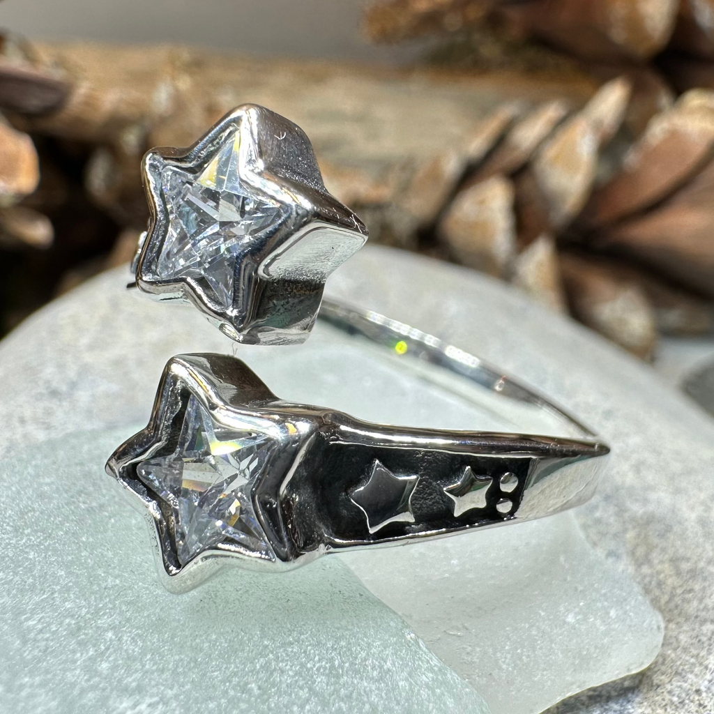 Double Shooting Stars Ring