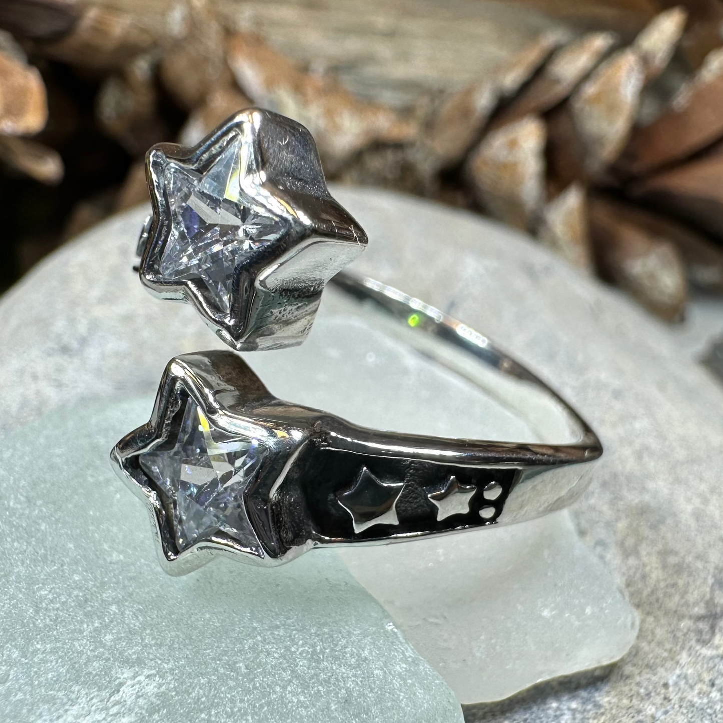 Double Shooting Stars Ring