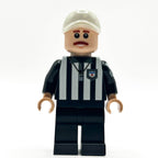 Football Referee Custom Minifig made with LEGO parts - B3 Customs - Light Nougat