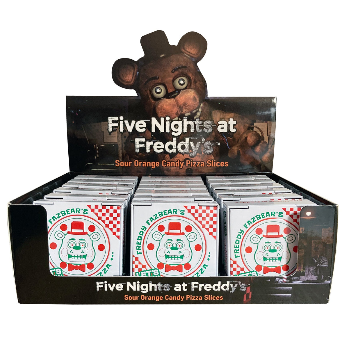 Five Nights at Freddy’s Sour Orange Candy Pizza Slices (34g) - Boston America