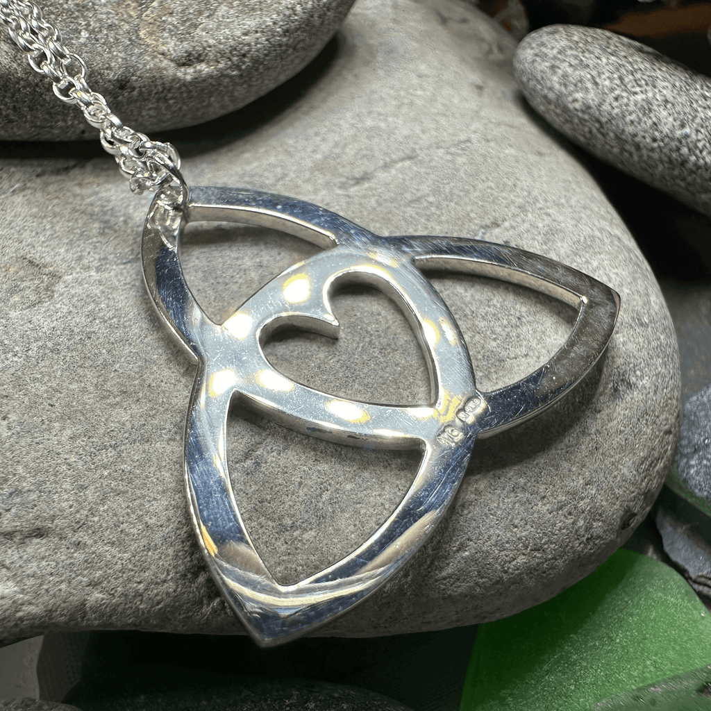 Gabrielle Triquetra Heart Necklace - Small 3/4