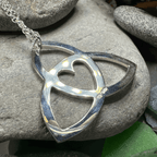 Gabrielle Triquetra Heart Necklace - Small 3/4