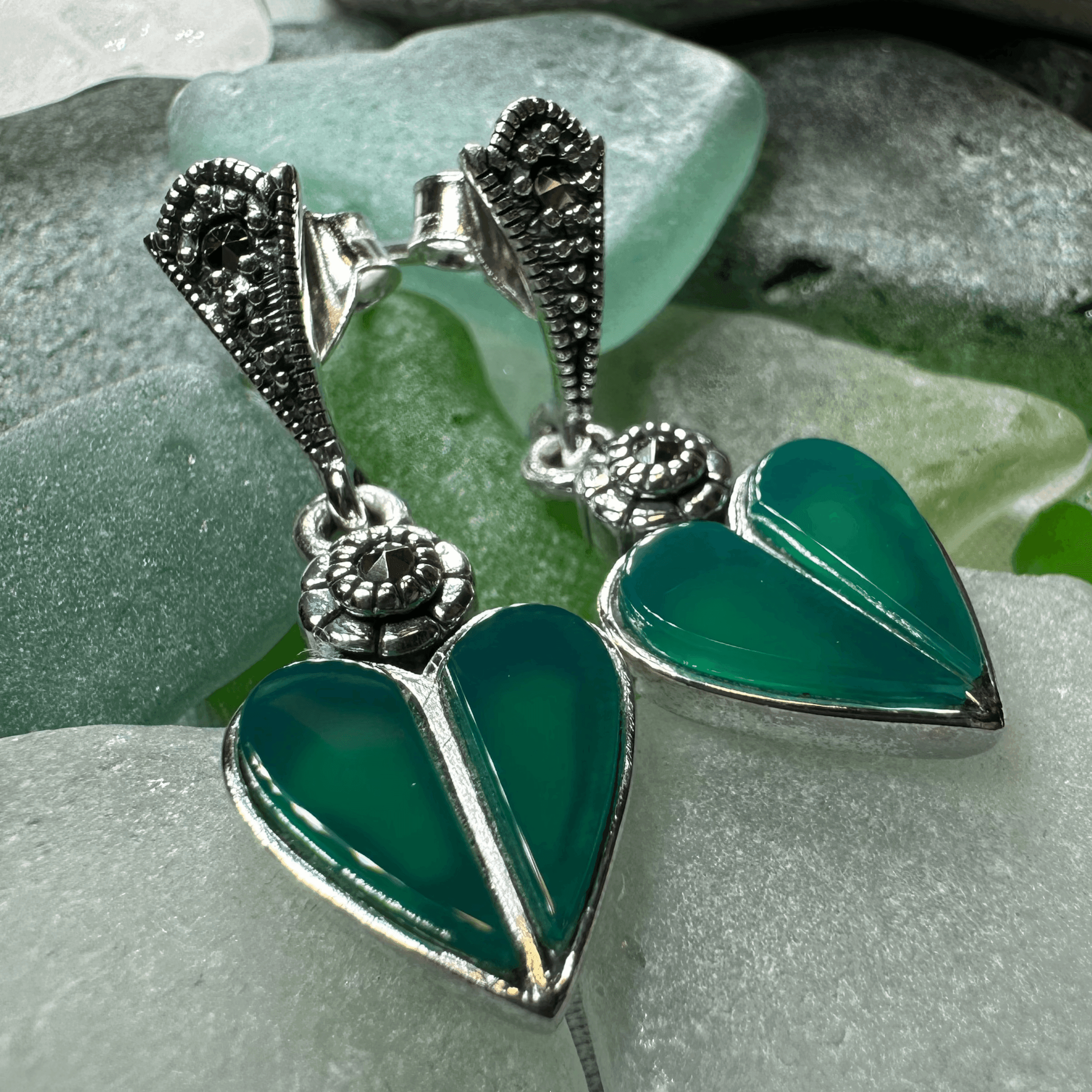 Aubrina Celtic Heart Earrings - 