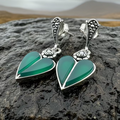 Aubrina Celtic Heart Earrings