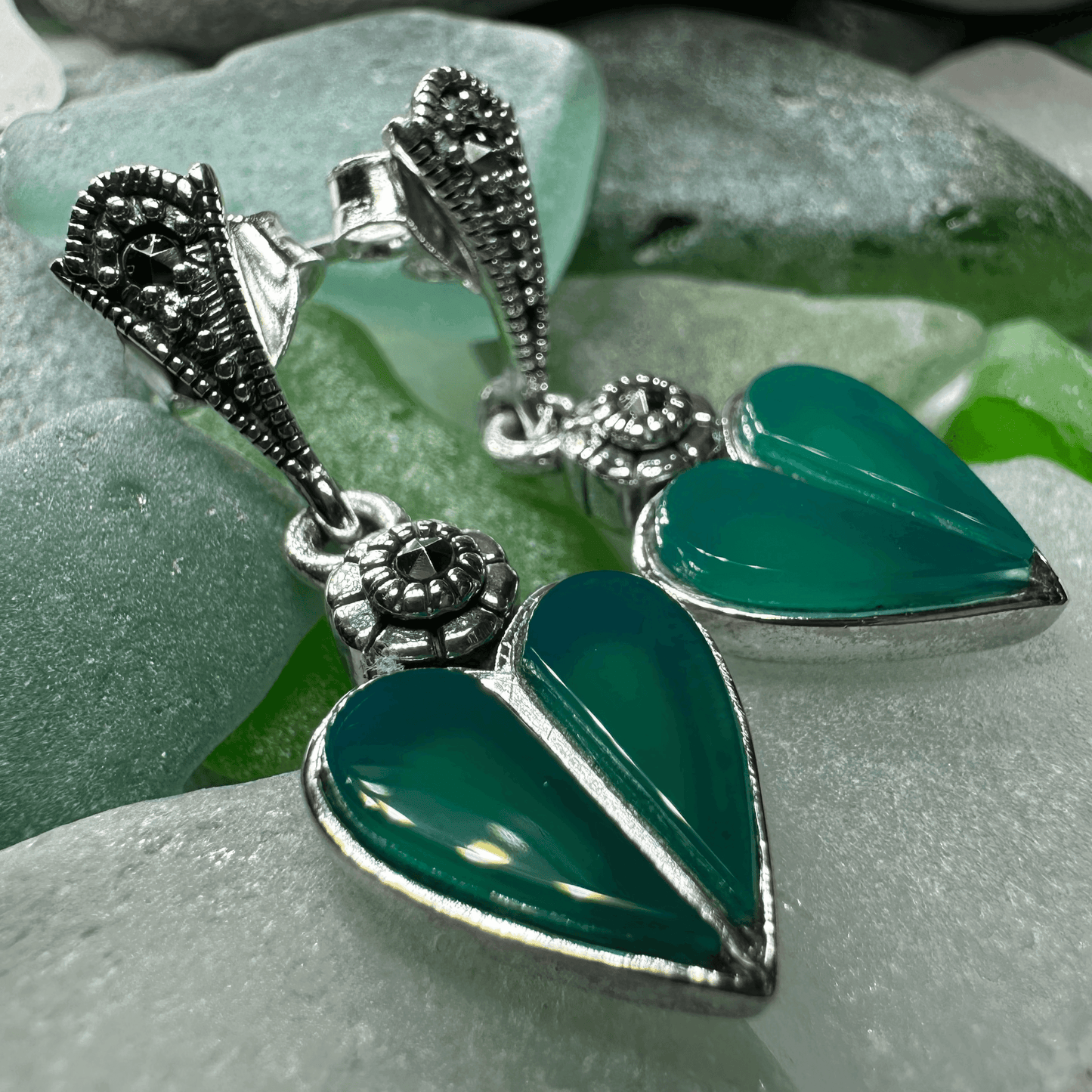 Aubrina Celtic Heart Earrings - 
