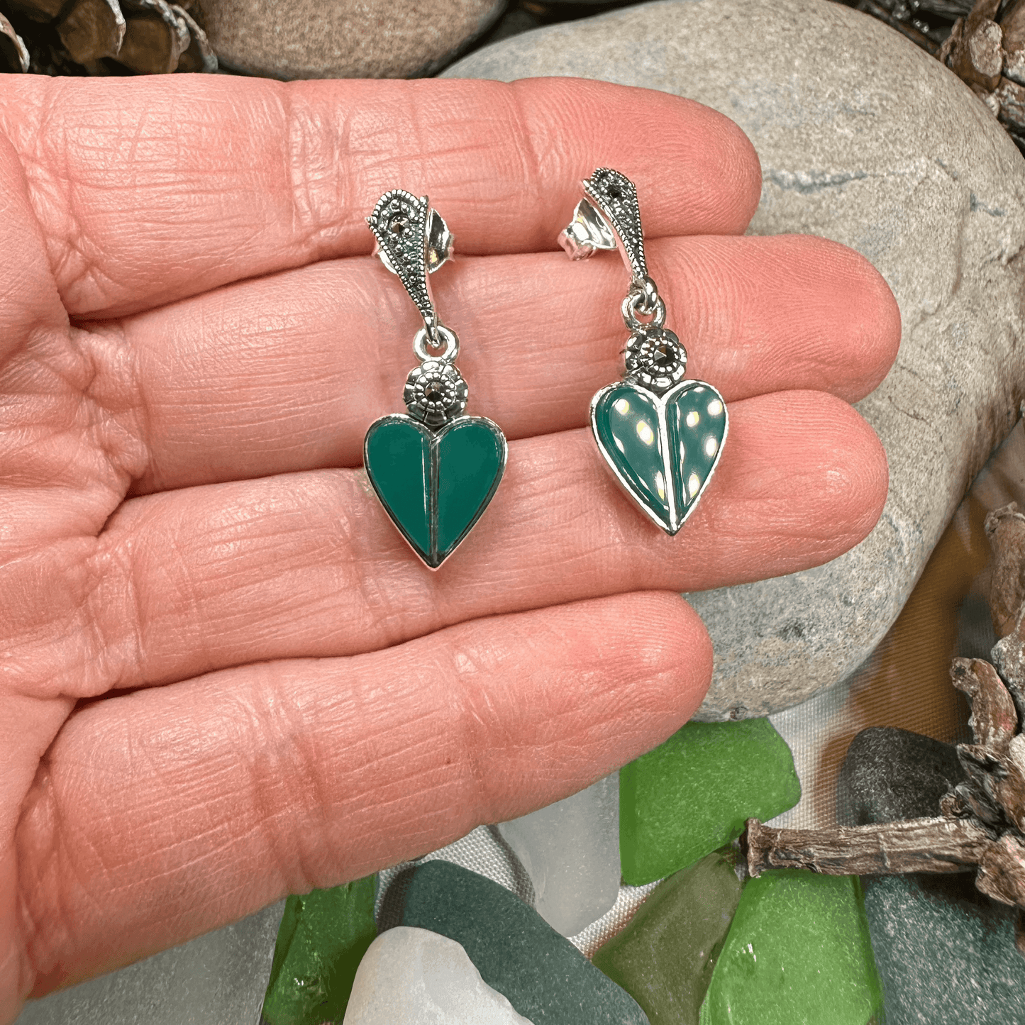 Aubrina Celtic Heart Earrings - 