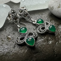 Infinity Knot Marcasite Post Earrings