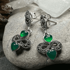 Infinity Knot Marcasite Post Earrings - 
