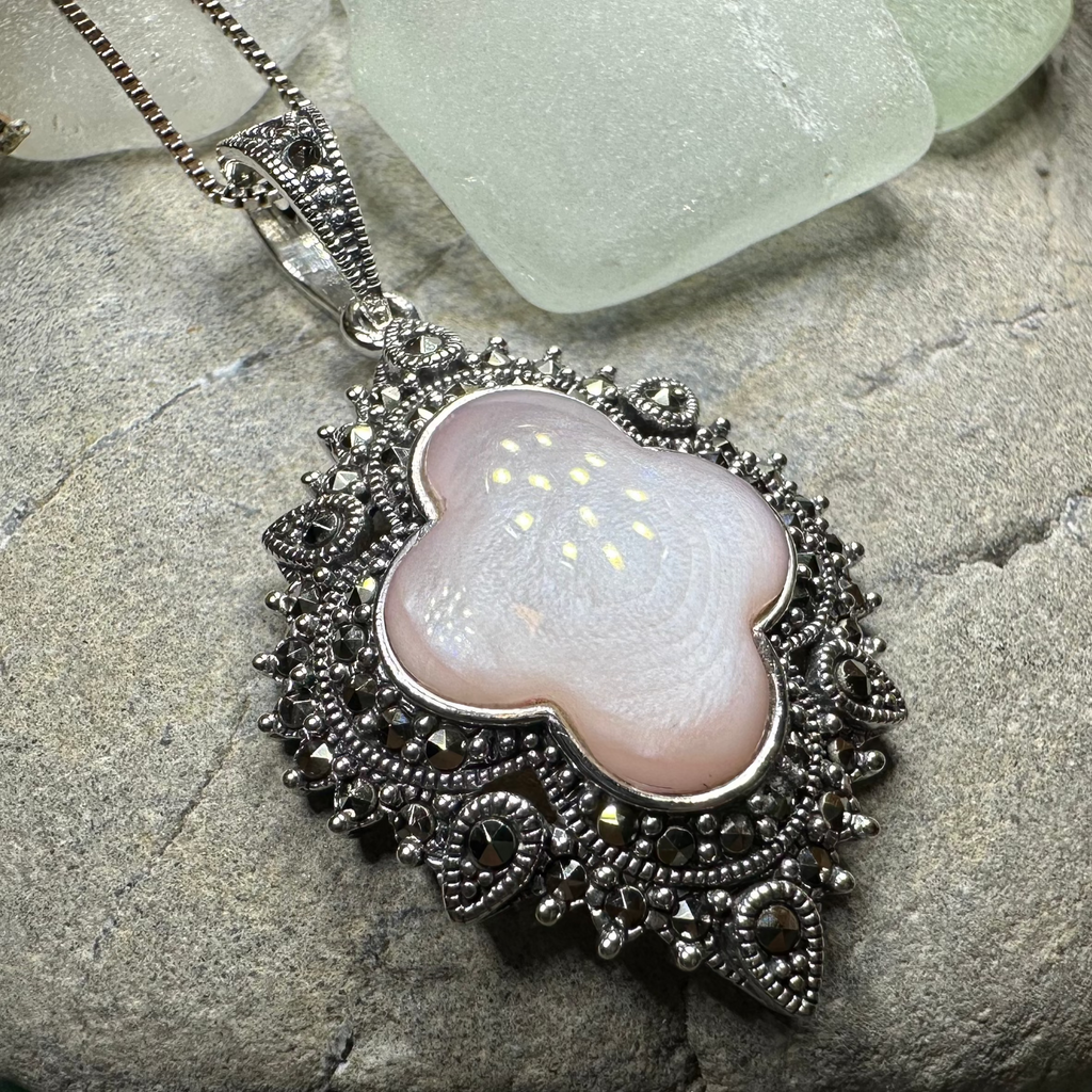 Celtic Twilight Marcasite Necklace