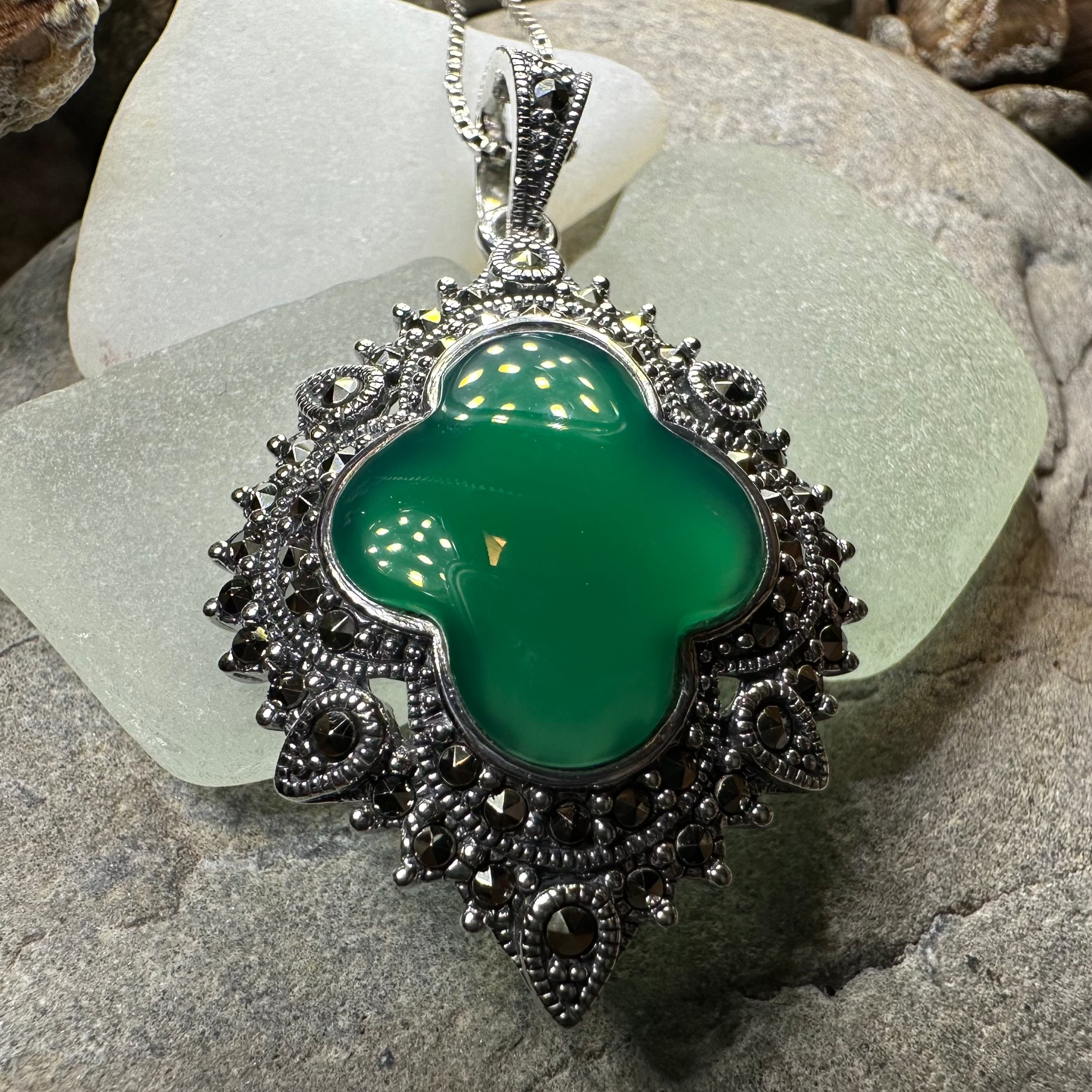 Celtic Twilight Marcasite Necklace