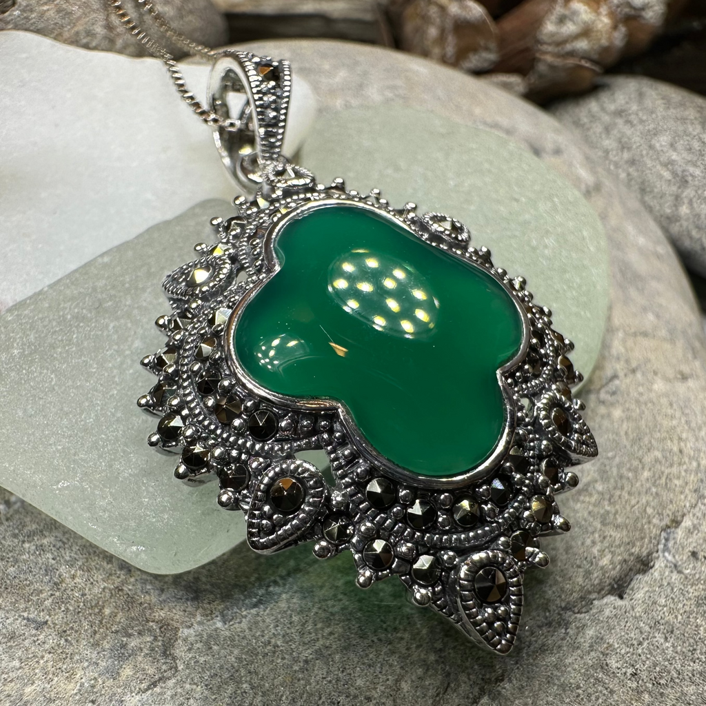 Celtic Twilight Marcasite Necklace