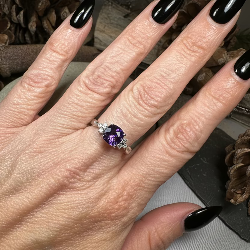 Amethyst Spring Ring