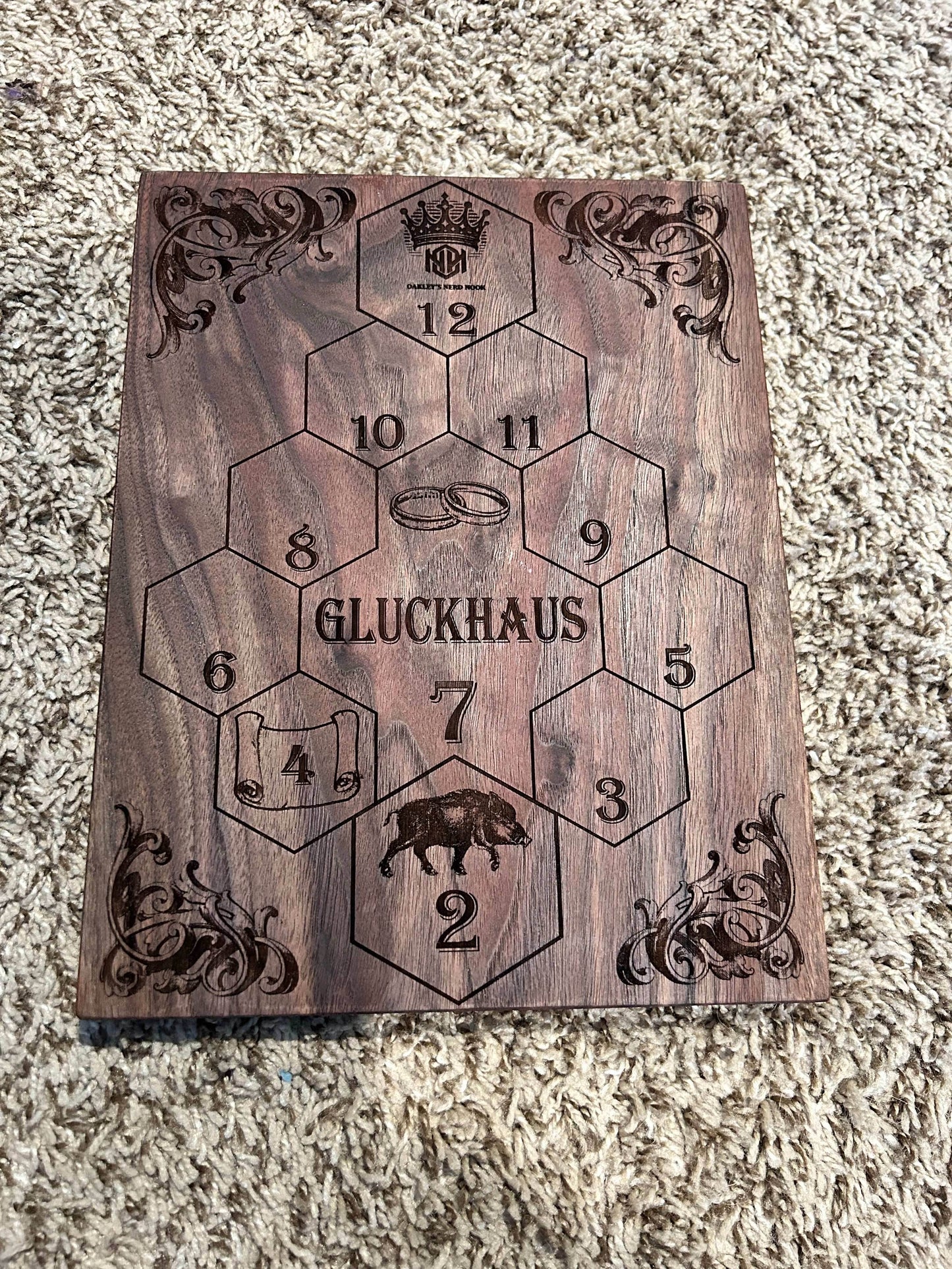Gluckhaus Game Board - Walnut