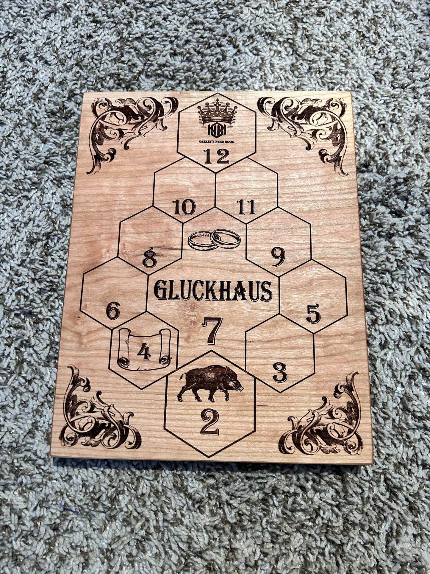 Gluckhaus Game Board - Cherry