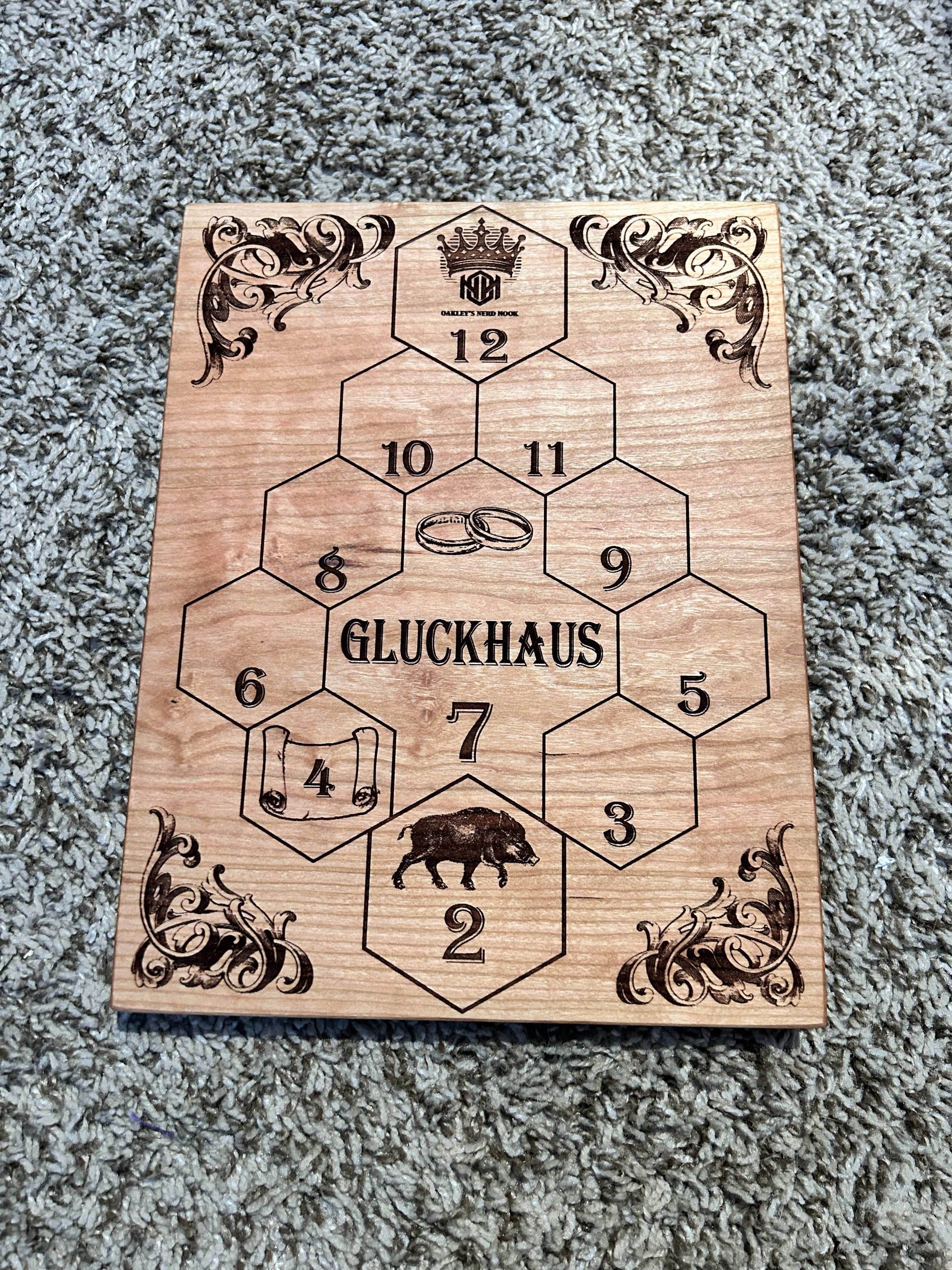 Gluckhaus Game Board - Cherry